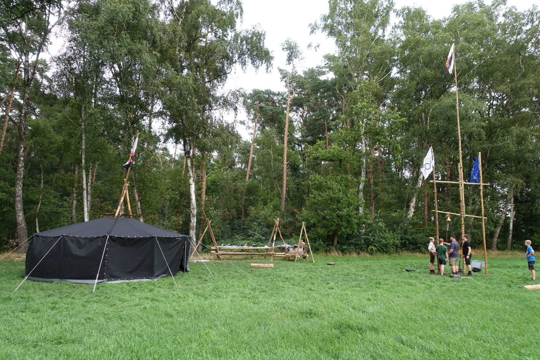 Ein kleiner Lagerplatz von uns an einem kurzen Lagerwochenende.